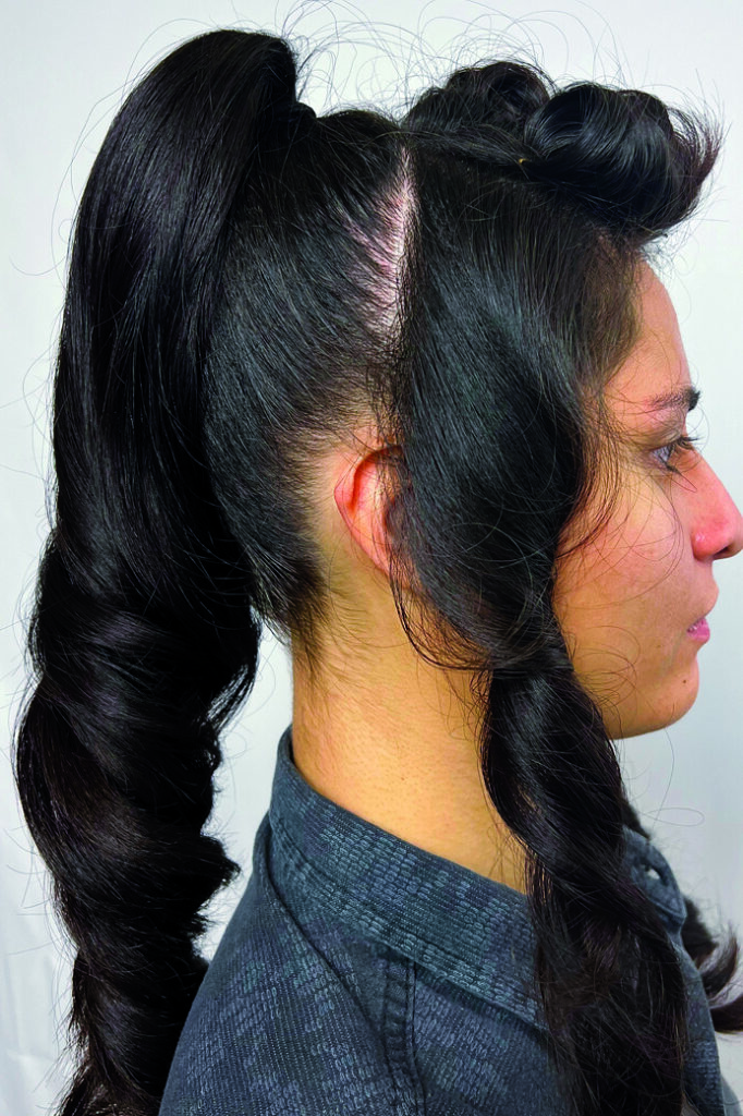 chignon tressé