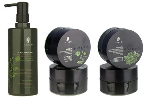 La ligne de soins pour cheveux secs et colorés de Vieso
