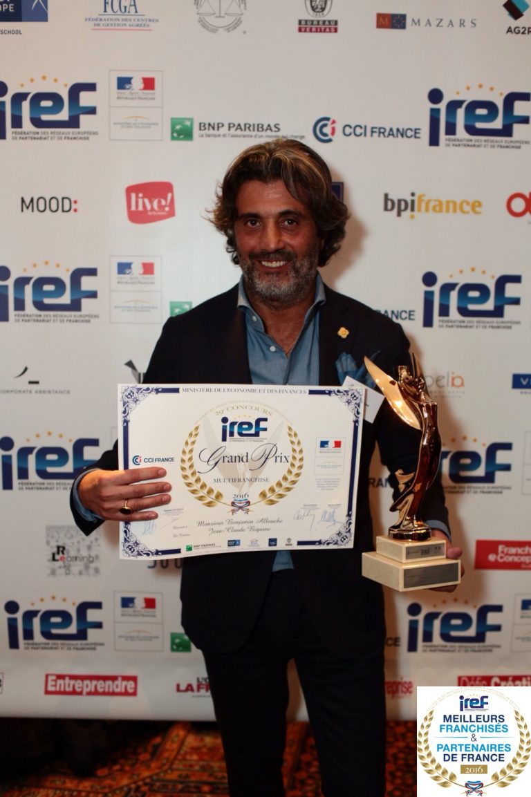 Trophée IREF, un franchisé Jean-Claude Biguine primé